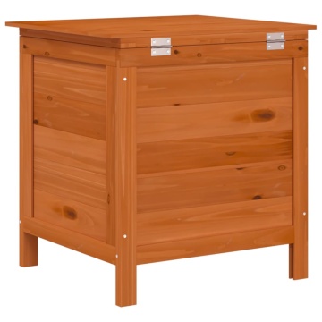 Ladă depozitare grădină maro 50x49x56,5 cm lemn masiv brad - Img 5