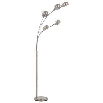 Lampă de podea, argintiu, 200 cm, 5 x E14 - Img 4