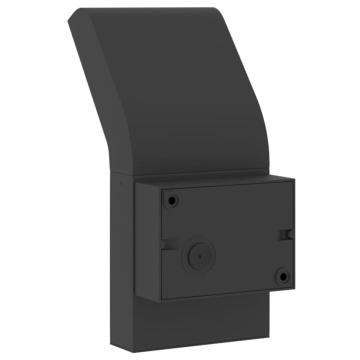 Lampă exterioară de perete cu LED/senzor, negru aluminiu turnat - Img 6