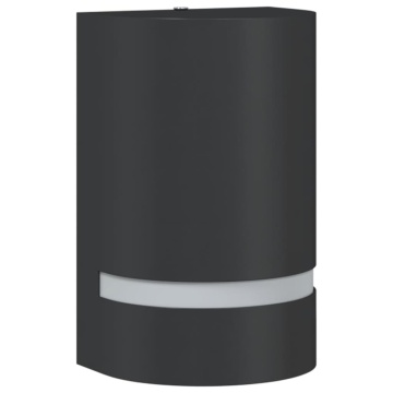 Lampă exterioară de perete, negru, aluminiu turnat sub presiune - Img 2