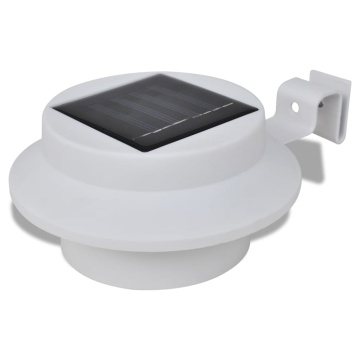 Lampă solară pentru exterior 6 pcs Lumină pentru gard Albă - Img 3