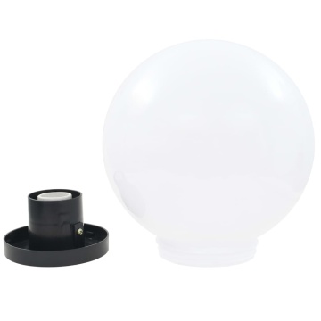 Lămpi bol cu LED 2 buc, sferice, 25 cm, PMMA - Img 6