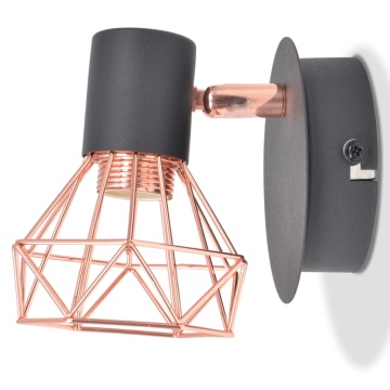 Lămpi de perete, 2 buc, cu 2 becuri LED cu filament 8 W - Img 5