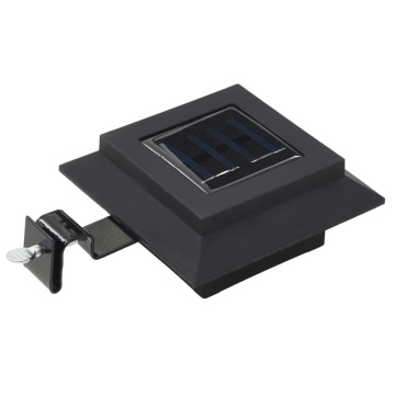 Lămpi solare de exterior cu LED, 6 buc, negru, 12 cm, pătrat - Img 3