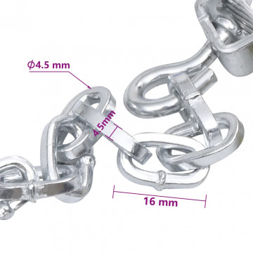 Lanțuri antiderapante zăpadă auto, 2 buc., SUV 4x4, 16 mm, 400 - Img 6