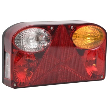 Lumini pentru remorcă 2 buc. bec clasic 12 V roșu 23x6x13 cm - Img 3