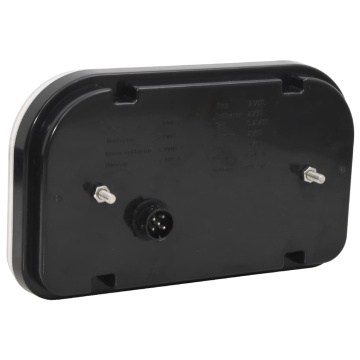 Lumini pentru remorcă, 2 buc., roșu, bec LED 12 V, 24x5x14,5 cm - Img 5