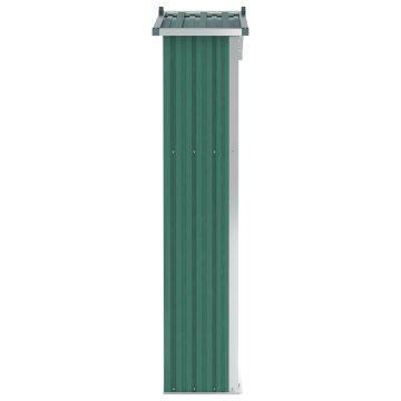 Magazie de grădină, verde, 116x45x175 cm, oțel zincat - Img 8