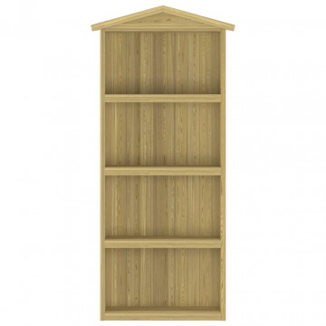 Magazie unelte de grădină, 89x33x222 cm, lemn de pin tratat - Img 3