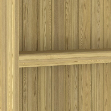 Magazie unelte de grădină, 89x33x222 cm, lemn de pin tratat - Img 5