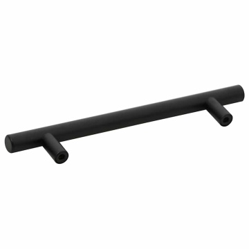 Mânere de dulap, 10 buc., negru, 128 mm, oțel inoxidabil - Img 6