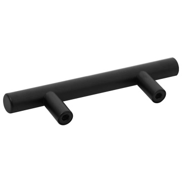 Mânere de dulap, 10 buc., negru, 64 mm, oțel inoxidabil - Img 6