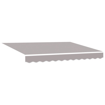 Marcheza retractabilă manuală cu LED Gri deschis 300x250 cm, Țesătură de înlocuire pentru marcheză 3x2,5 m Gri deschis - Img 2