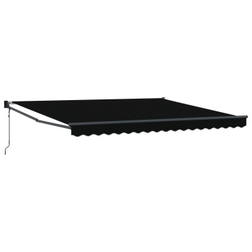 Marchiză retractabilă automată neagră 400x300 cm, Material de schimb pentru marchiză pentru cadru de 4x3 m negru - Img 2