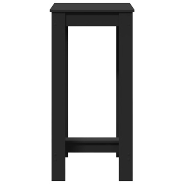 Masă bar, negru, 51x50x103,5 cm, lemn prelucrat - Img 4