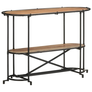 Masă consolă, 110x42x76 cm, lemn masiv de acacia - Img 3