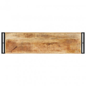 Masă consolă, 120x30x75 cm, lemn de mango nefinisat - Img 3