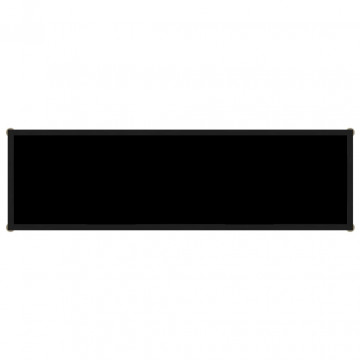 Masă consolă, negru, 120 x 35 x 75 cm, sticlă securizată - Img 3
