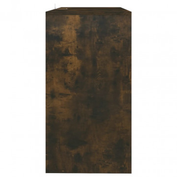 Masă consolă, stejar afumat, 89x41x76,5 cm, oțel - Img 5