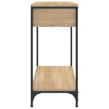Masă consolă, stejar sonoma, 75x34,5x75 cm, lemn prelucrat - Img 6