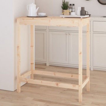 Masă de bar, 100x50x110 cm, lemn masiv de pin - Img 3