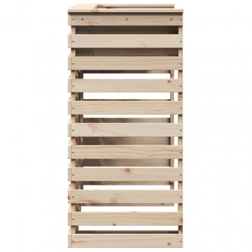 Masă de bar pentru exterior, 113,5x50x103 cm, lemn masiv de pin - Img 8