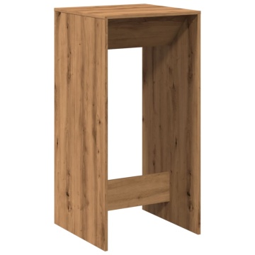 Masă de bar, stejar artizanal, 51x50x103,5 cm, lemn prelucrat - Img 2