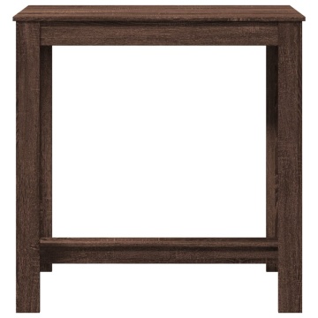 Masă de bar, stejar maro, 102x50x103,5 cm, lemn prelucrat - Img 4