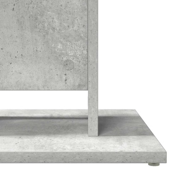 Masă de bistro, gri beton, 60 x 60 x 75 cm, lemn prelucrat - Img 6