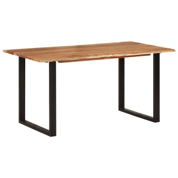 Masă de bucătărie, 154x80x76 cm, lemn masiv de acacia - Img 2