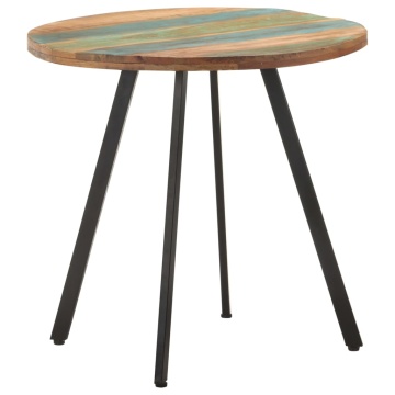 Masă de bucătărie, 80 cm, lemn masiv reciclat - Img 1