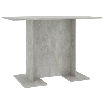 Masă de bucătărie, gri beton, 110x60x75 cm, PAL - Img 2