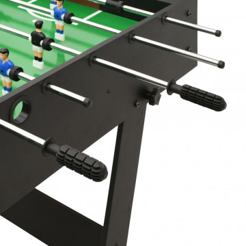 Masă de fotbal pliantă, negru, 121 x 61 x 80 cm - Img 6