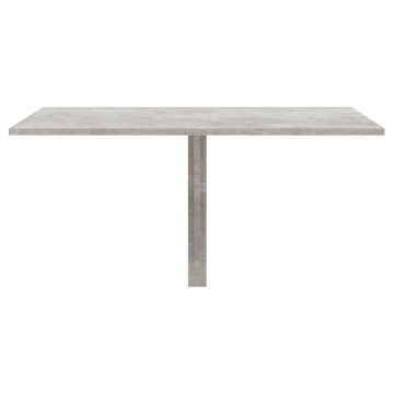 Masă de perete pliantă, gri beton, 100x60x56 cm, lemn compozit - Img 3