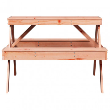 Masă de picnic, 105x134x75 cm, lemn masiv douglas - Img 4