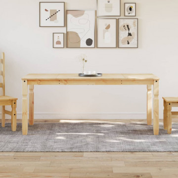 Masă de sufragerie "Corona", 180x90x75 cm, lemn masiv de pin - Img 1