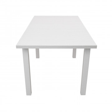 Masa extensibila mb-13 max5 120x150 cm, alb, lemn masiv de fag si pal - Img 6