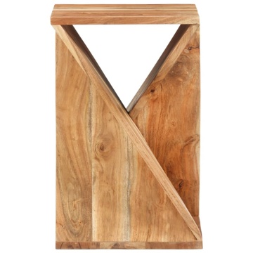 Masă laterală, 35x35x55 cm, lemn masiv de acacia - Img 2