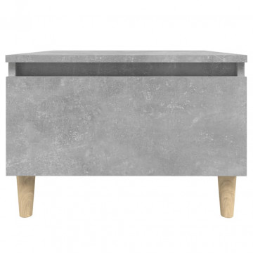 Masă laterală, gri beton, 50x46x35 cm, lemn compozit - Img 5