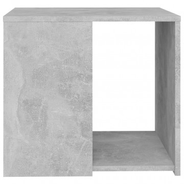 Masă laterală, gri beton, 50x50x45 cm, PAL - Img 4