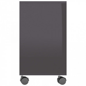 Masă laterală, gri extralucios, 70 x 35 x 55 cm, PAL - Img 6