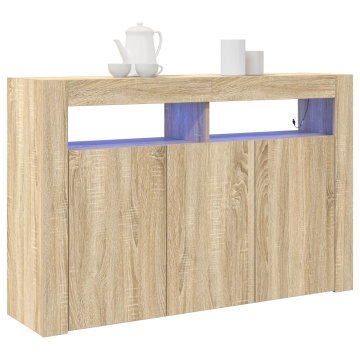 Masă laterală Stejar Sonoma Lemn ingineresc 116 x 30 x 75 cm - Img 3