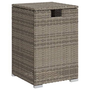 Masă mască acoperire rezervor propan gri 40x40x60 cm poliratan - Img 2