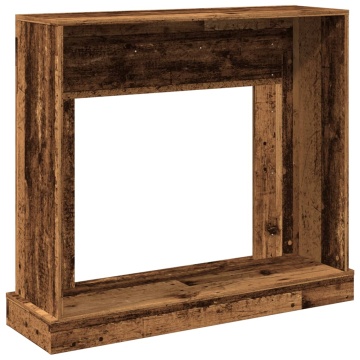 Mască de șemineu, lemn vechi, 100x30x87,5 cm, lemn prelucrat - Img 5