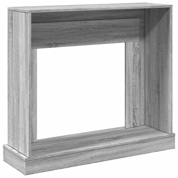Mască de șemineu, sonoma gri, 100x30x87,5 cm, lemn prelucrat - Img 5