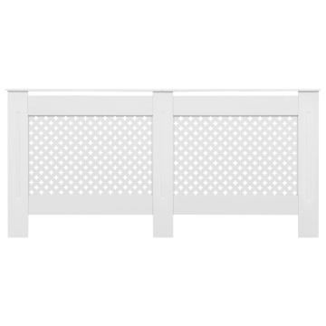Mască pentru calorifer, alb, 172x19x81,5 cm, MDF - Img 3