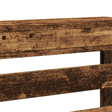 Mască pentru calorifer, lemn vechi, 78x20x82 cm, lemn prelucrat - Img 5