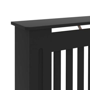 Mască pentru calorifer, negru, 152 x 19 x 81,5 cm, MDF - Img 6
