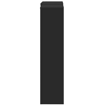 Mască pentru calorifer, negru, 205x21,5x83,5 cm, lemn prelucrat - Img 4
