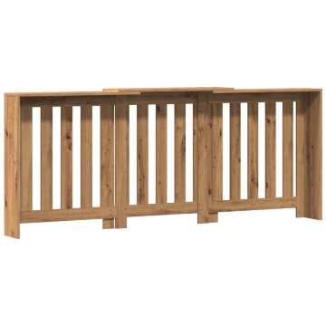 Mască pentru calorifer stejar artizanal 205x21,5x83,5 cm lemn - Img 4